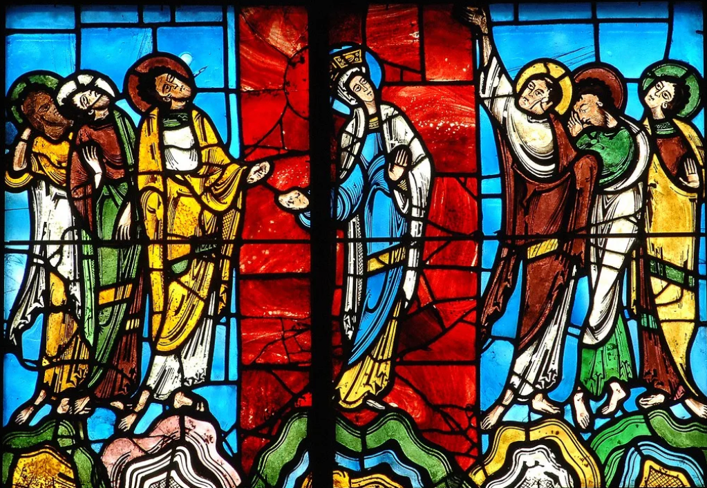 Chef-d’œuvre fondateur du vitrail roman : le portail de l’Ascension au&nbsp;Mans