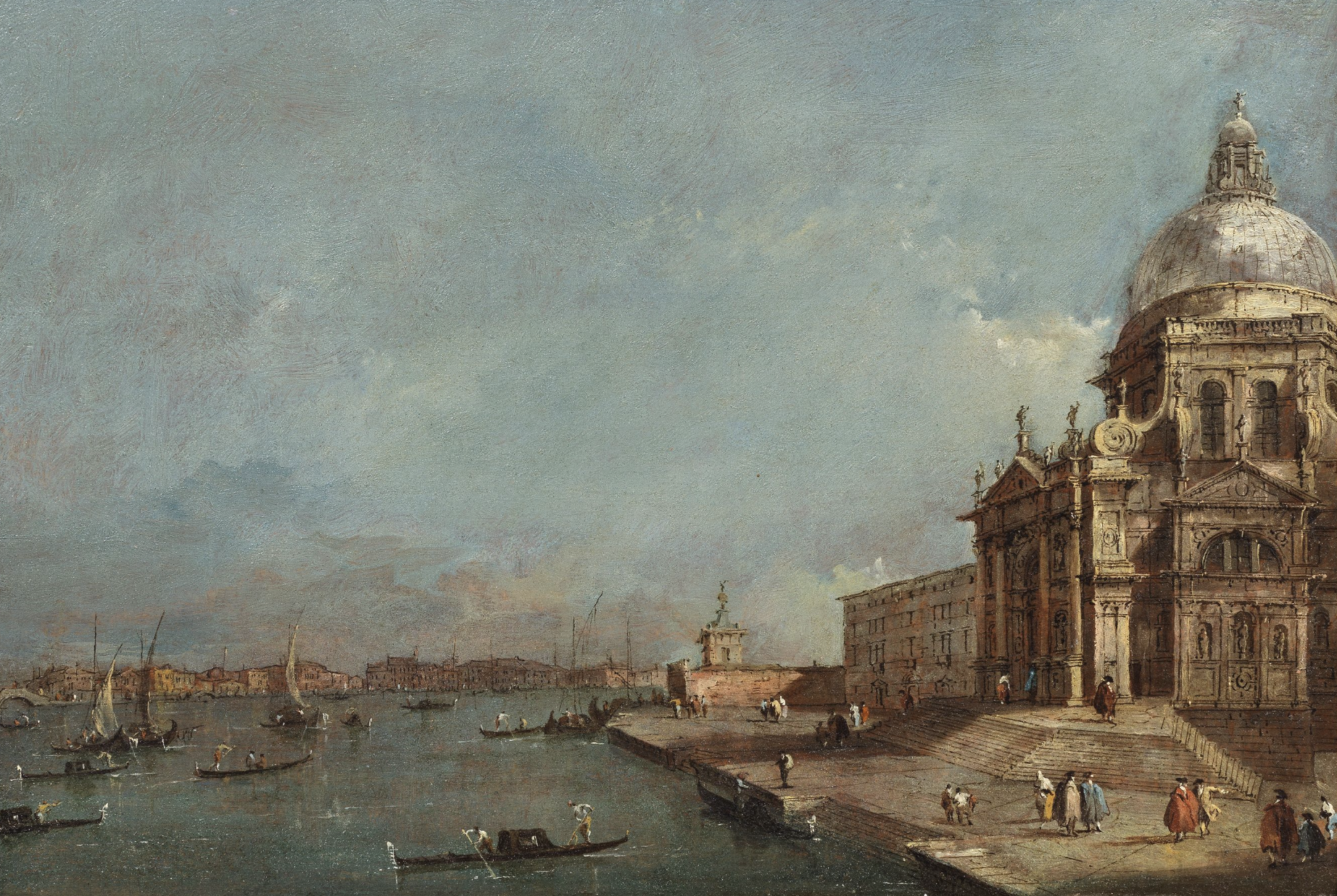 Une vue classique de la Salute par Francesco Guardi aux enchères à Londres
