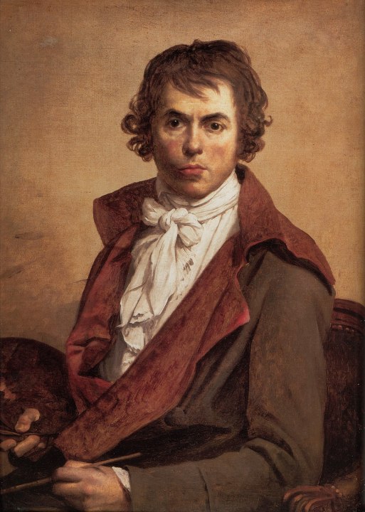 David, Autoportrait, 1794. Huile sur toile, 81x64cm. Musée du Louvre, Paris, France. 