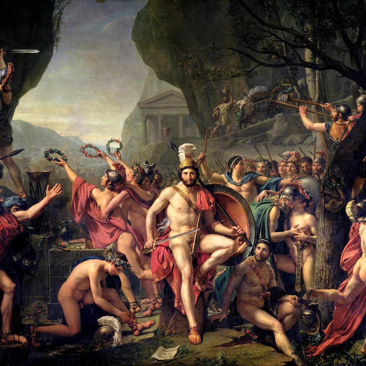 Jacques-Louis David face à l’héroïsme et à la défaite, Léonidas aux&nbsp;Thermopyles