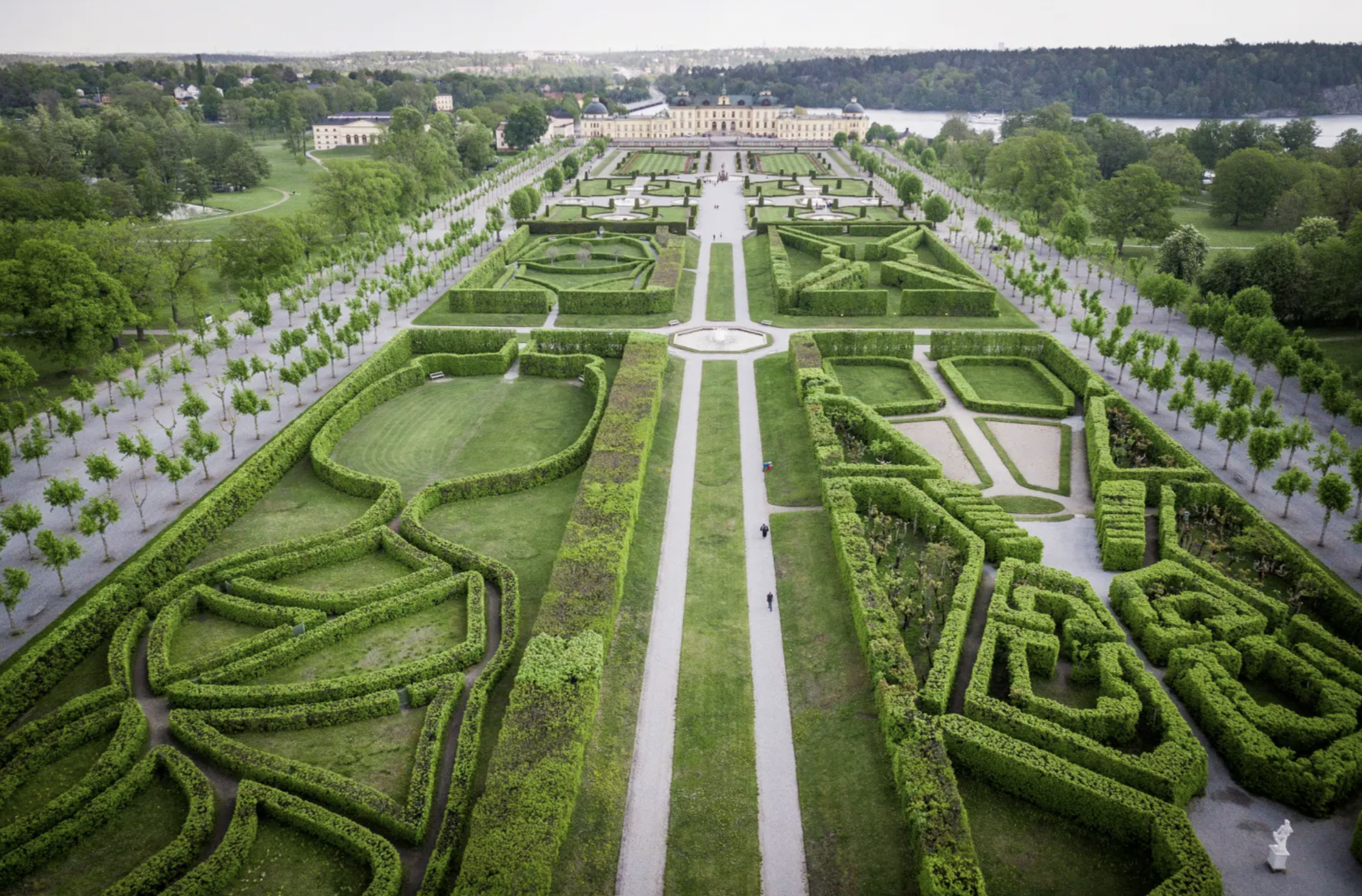 Les jardin du château de Drottningholm, le Versailles du Nord